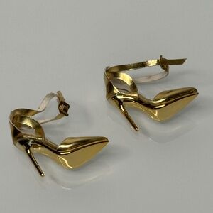 Integrity Optic Gold Nadja Fashion Doll Heels Double Strap